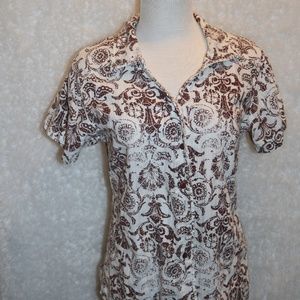 White and black Kavu button up